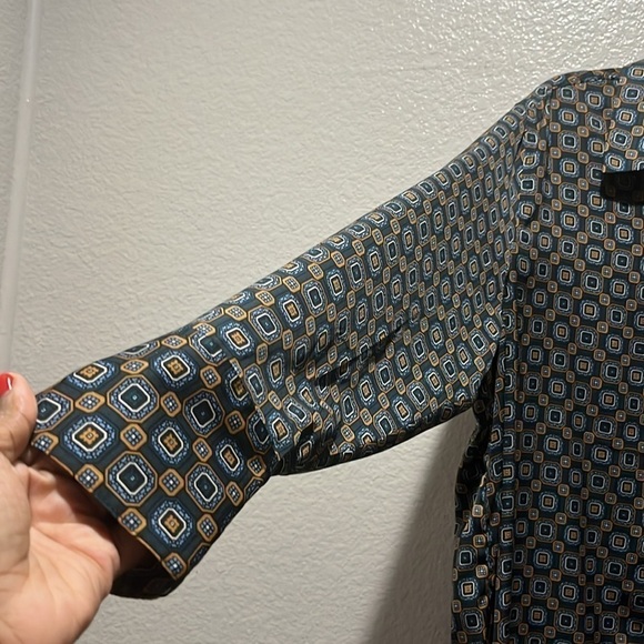 Banana Republic Black and Gray Patterned Maxi Dress - Picture 3 of 10